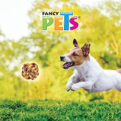 Fancypets Fancy Pets Bola de Cuerda Tejida para Perro con 8 Centímetros de Diámetro Varios Colores