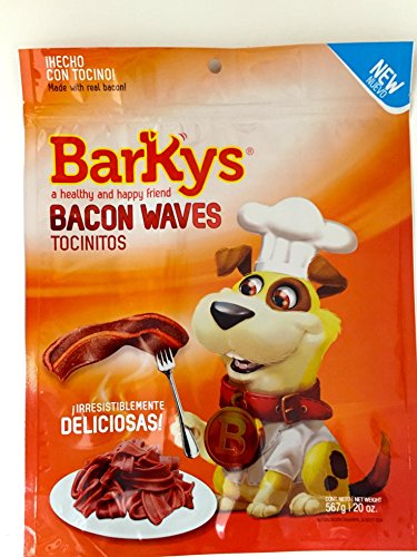 Barkys Bacon Waves Tocinitos Botana para Perros, 567 gr