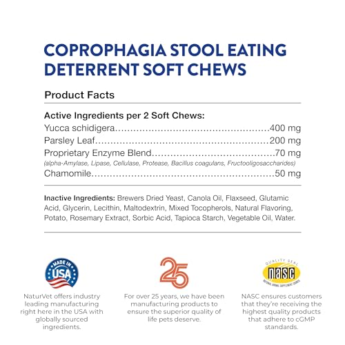 NaturVet Coprophagia Deterrent Soft Chews (90 CT)