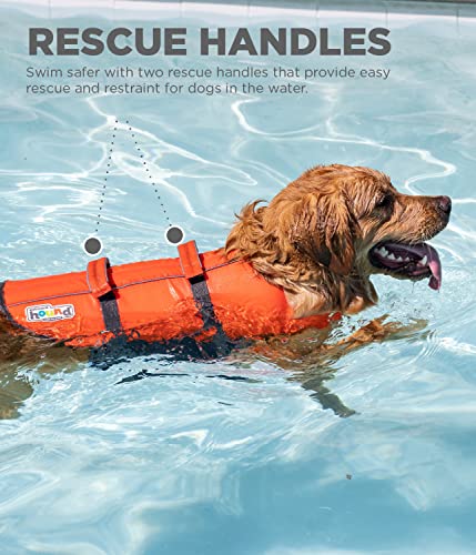 Chamarra salvavidas para perro, Outward Hound Granby Splash, Anaranjado, Large