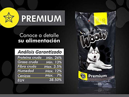 Woow Premium 5kg | Alimento Premium para Perro | Nutrición Completa y Reforzada | Omega 3 y 6 | ¡Bienestar en Cada Bocado!