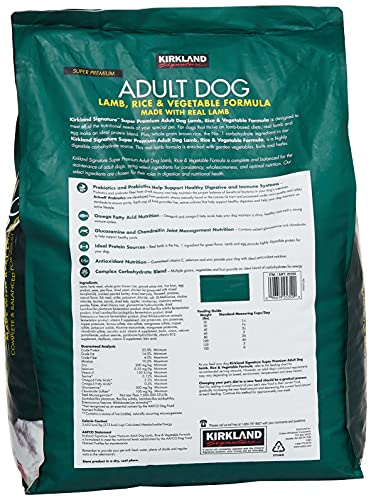 Kirkland - D.ESHOP® Alimento para perro cordero, arroz y verduras KIRKLAND 18.14 kg