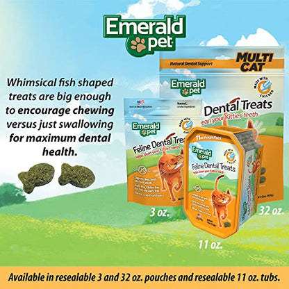 Emerald Pet, Premios Dentales de Pollo para Gato 312 g