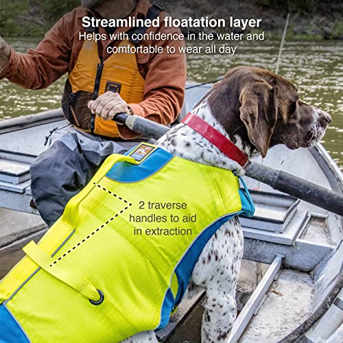 Kurgo Chaleco salvavidas de agua para perros, chaqueta de seguridad inflable para perros, chaleco salvavidas para kayak, piscina o lago, reflectante, ajustable, chaleco salvavidas para mascotas pequeñas, medianas y grandes