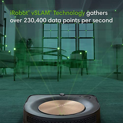 iRobot Roomba s9+ (9550) Robot Aspirador con eliminación automática de Suciedad, se vacía, conexión Wi-Fi, mapeo Inteligente, succión Potente, Esquinas y Bordes, Ideal para Pelo de Mascotas, Negro