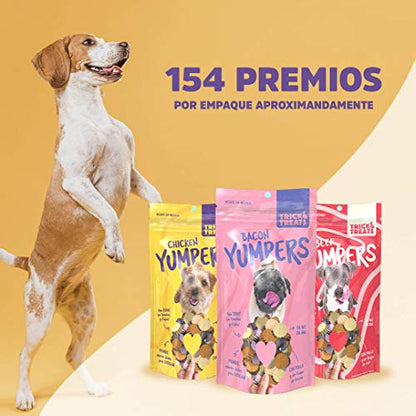 Trick &amp; Treats, Premios para Perro, Tocino Yumpers, 100g