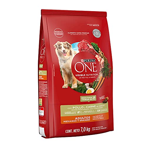 Purina One Dry Perro Visible Nutrition Adulto Mediano y Grande Pollo y Carne 7 kg
