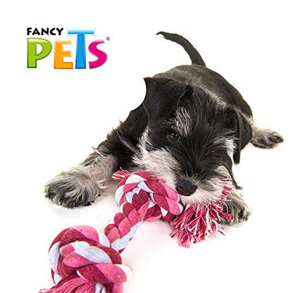 Fancy Pets Juguete Mordedor Hueso de Hilo para Perro, Varios Colores
