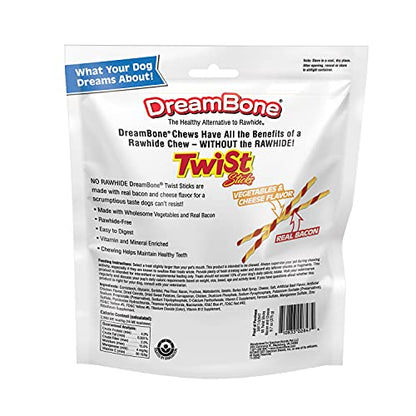 Dreambone Dbtt-02847 Bacon & Cheese Twist Sticks For Dogs ( 50 Count), One Size