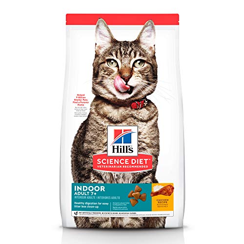 Hill's Science Diet, Alimento para Gato Adulto 7+ años Indoor, Seco (bulto) 3.2kg