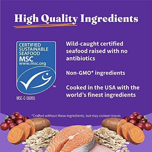 Halo Adult Dry Cat Food, Wild Salmon & Whitefish 6-Pound Bag