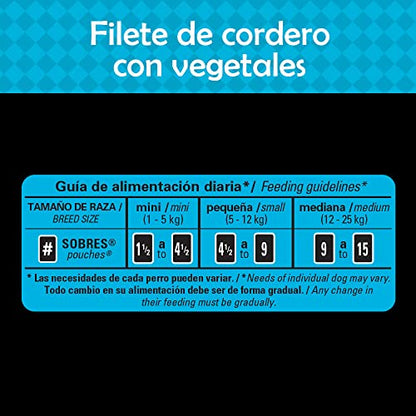 CESAR Alimento Húmedo para Perros Adultos, Sabor Cordero y Vegetales 75g c/u. Paquete de 24 Unidades