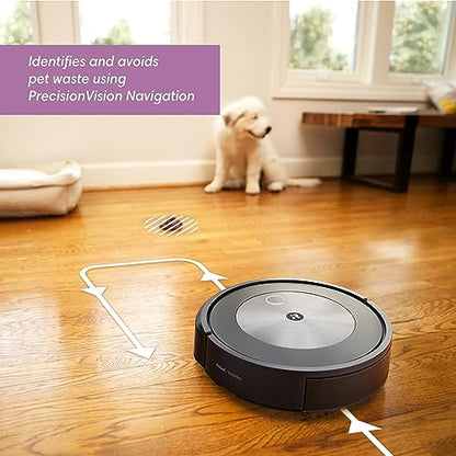 iRobot Roomba j7+ (7550) Robot Aspirador autovaciado – Evita obstáculos comunes como Calcetines, Zapatos y desechos de Mascotas, se vacía Durante 60 días, mapeo Inteligente, Funciona con Alexa