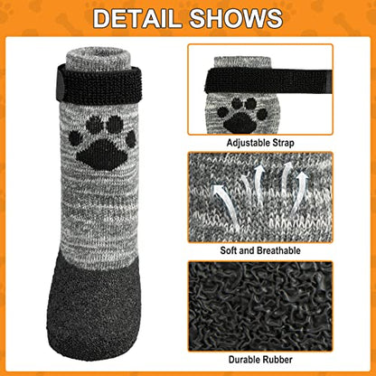 KOOLTAIL Calcetines antideslizantes para perros, botas para perros al aire libre, impermeables, zapatos para perros