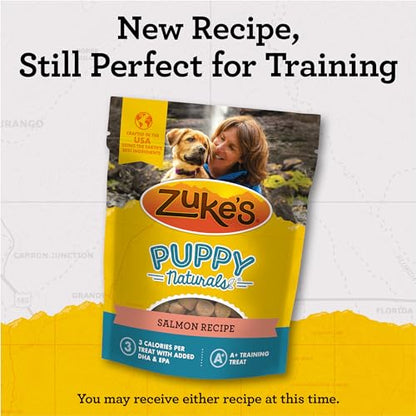 Zuke's Puppy Naturals Dog Treats, Salmon & Sweet Potato Recipe, 5-ounce