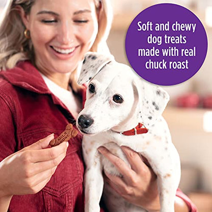 Milk-Bone Soft & Chewy Beef & Filet Mignon Recipe Dog Treats, 25-Ounce