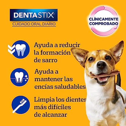 PEDIGREE Dentastix Snack para Perros Adultos De Razas Pequeñas Cuidado Oral, Paquete De 30 Unidades De 15 Gramos c/u.