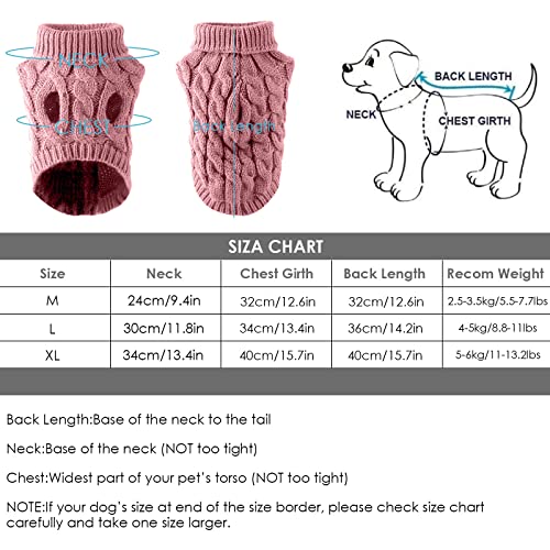 FAMKIT - Ropa de mascotas para perros, suéter tejido para mascotas