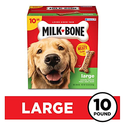 Milk-Bone Original Dog Treats for Large Dogs, 10-Pound