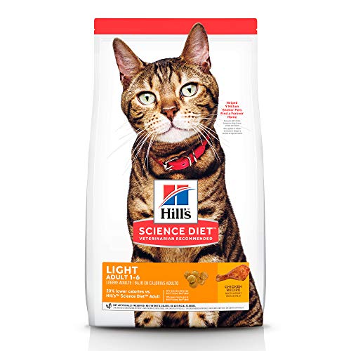 Hill's Science Diet, Alimento para Gato Adulto Receta Original Light, Seco (bulto) 7.3kg