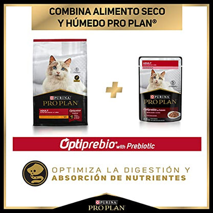 Purina Pro Plan Pouches Pouch Gato Adulto Salmón 85g, Caja con 24 piezas