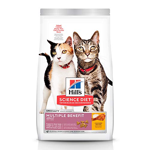 Hill's Science Diet, Alimento para Gatos Adultos Multi Beneficios, Seco (bulto) 7kg