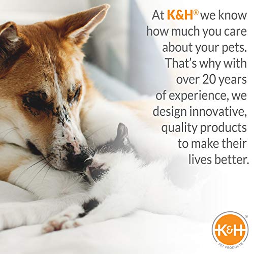 K&amp;H Pet Products Original Cuna para Perros, Chocolate/Malla, Grande/30" x 42" x 7"