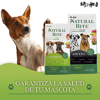 Natural Bite Alimento para Perro Adulto Carne con Vegetales Croquetas 25Kg