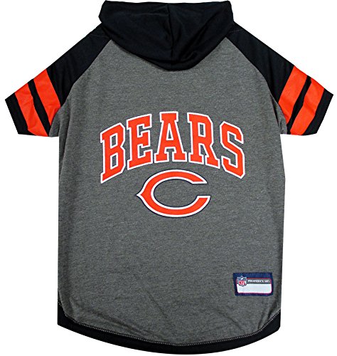 Pets First Chicago Bears Hoodie for Dogs & Cats. NFL Football Licensed Dog Hoody tee Shirt, Small. Sports Hoody T-Shirt for Pets. Licensed Sporty Dog Shirt (CHI-4044-SM)