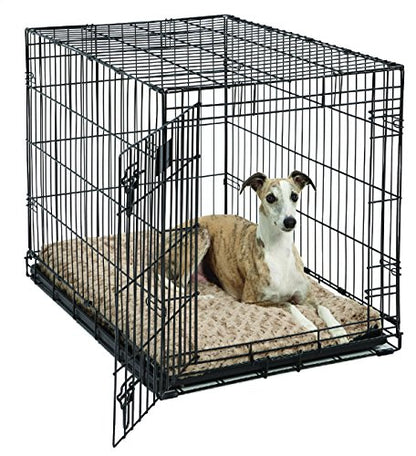 Cama para mascotas MidWest Homes for Pets, cama de lujo para perros y gatos, ideal para jaulas de perros, lavable a máquina y apto para secadora, Mocha, 76.2 cm