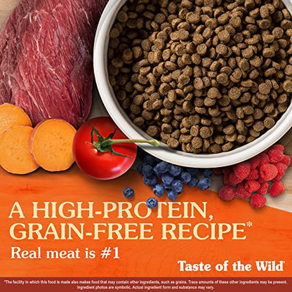 Taste Of The Wild Grain Free High Protein Real Meat Recipe High Prairie Puppy Premium Dry Dog Food