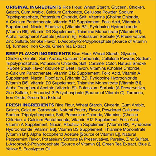 Pedigree Dentastix Variety Pack (51 Treats) 3 Flavors
