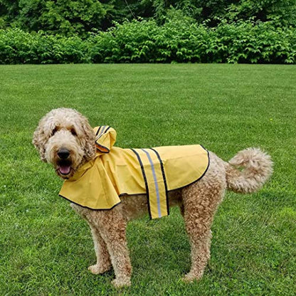 Fashion Pet Rainy Days Slicker Chubasquero amarillo, mediano