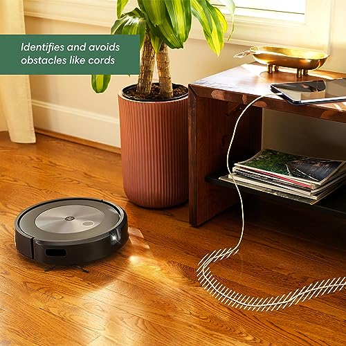 iRobot Roomba j7+ (7550) Robot Aspirador autovaciado – Evita obstáculos comunes como calcetines, zapatos y desechos de mascotas, se vacío Durante 60 días, mapeo Inteligente, Funciona con Alexa