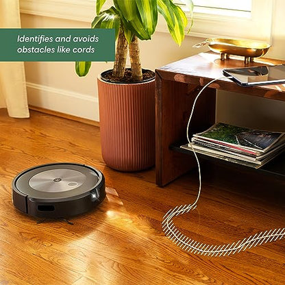 iRobot Roomba j7+ (7550) Robot Aspirador autovaciado – Evita obstáculos comunes como Calcetines, Zapatos y desechos de Mascotas, se vacía Durante 60 días, mapeo Inteligente, Funciona con Alexa