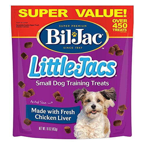 Bil-Jac Little Jacs Golosinas para hígado de perros pequeños, 16 oz
